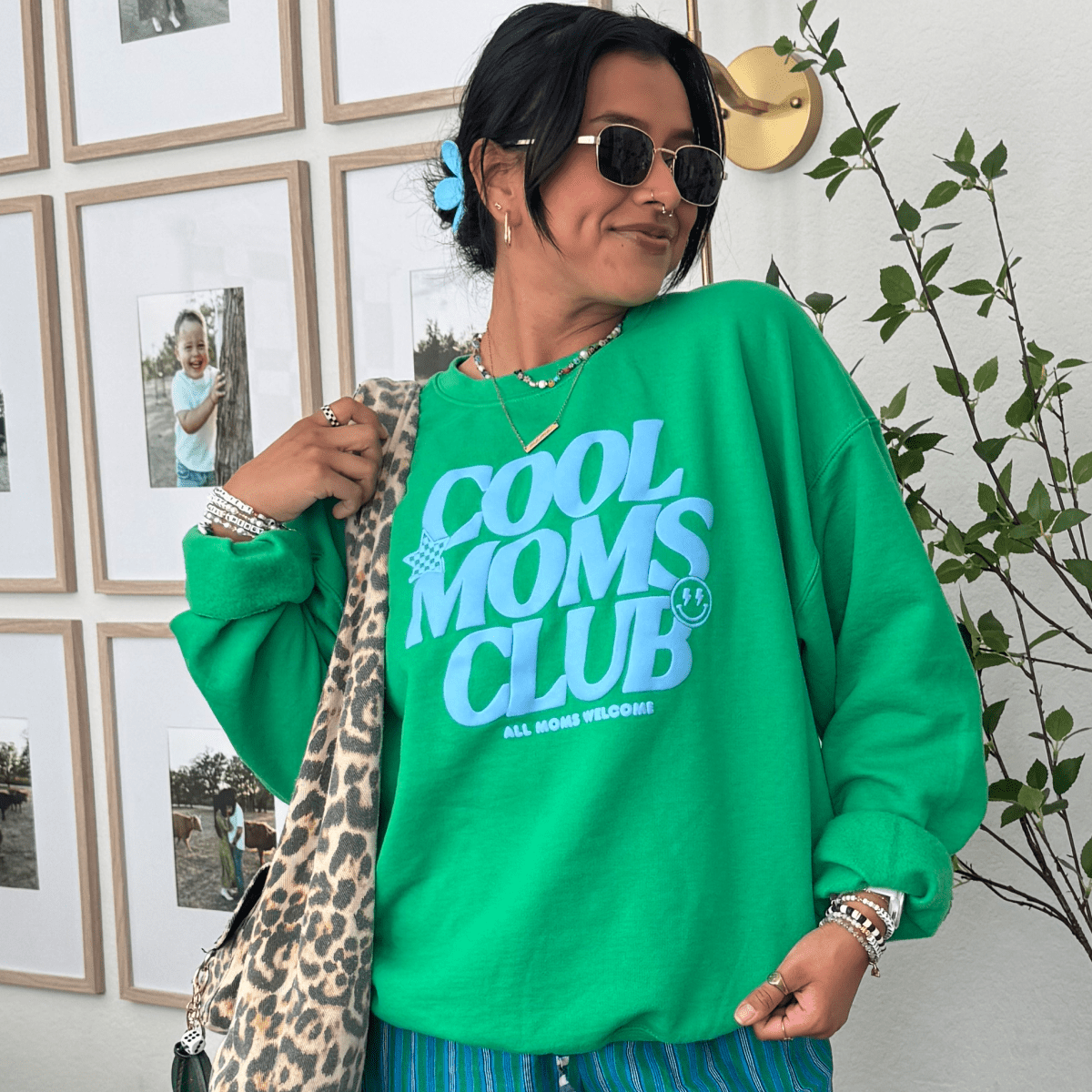 PUFF 'All Moms Welcome' Crewneck Sweatshirt