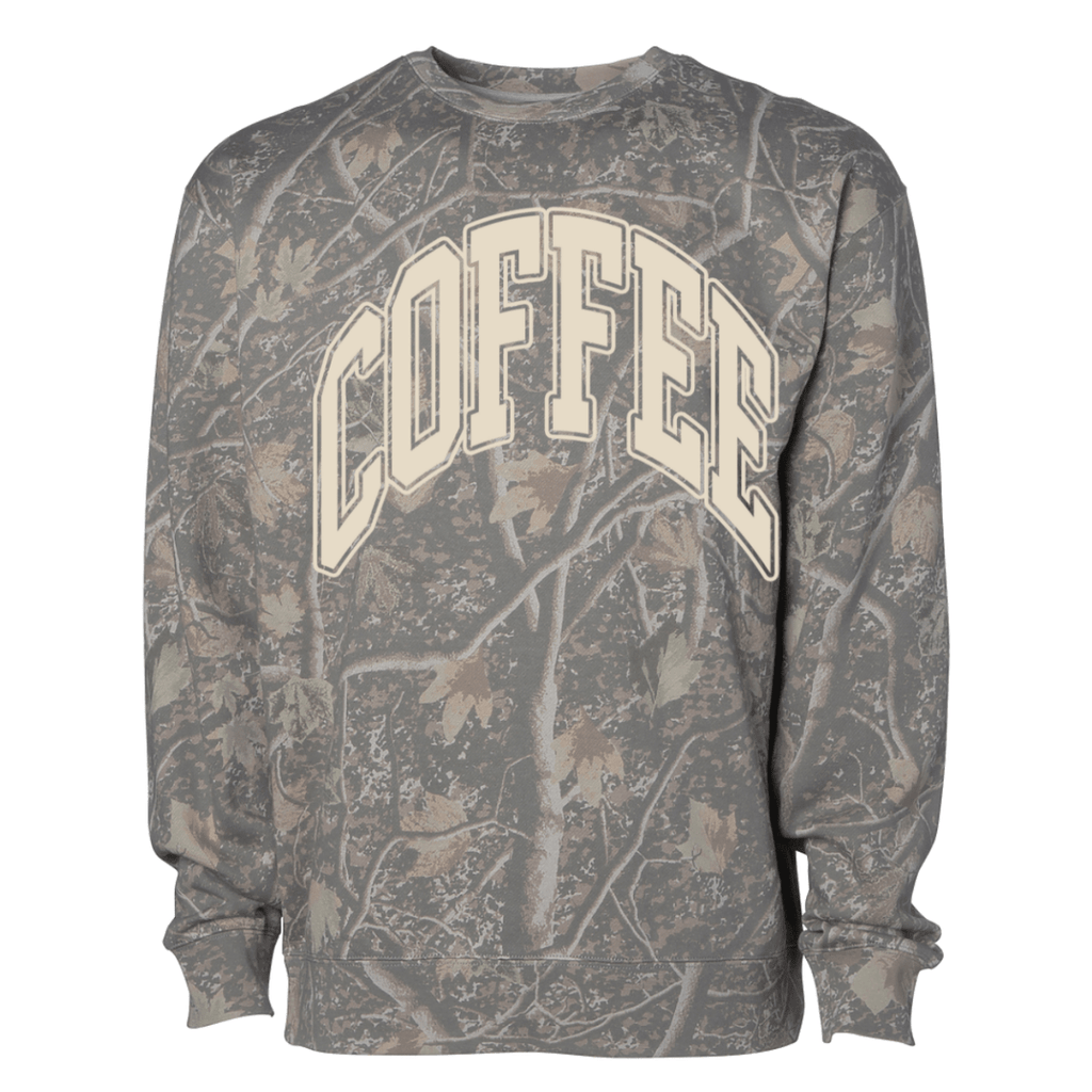 PUFF ‘Caffeine Lover’ Camo Hideaway Crewneck