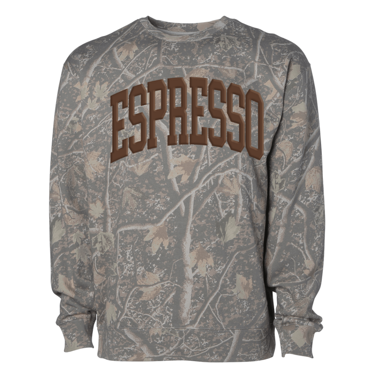 PUFF ‘Espresso’ Camo Hideaway Crewneck