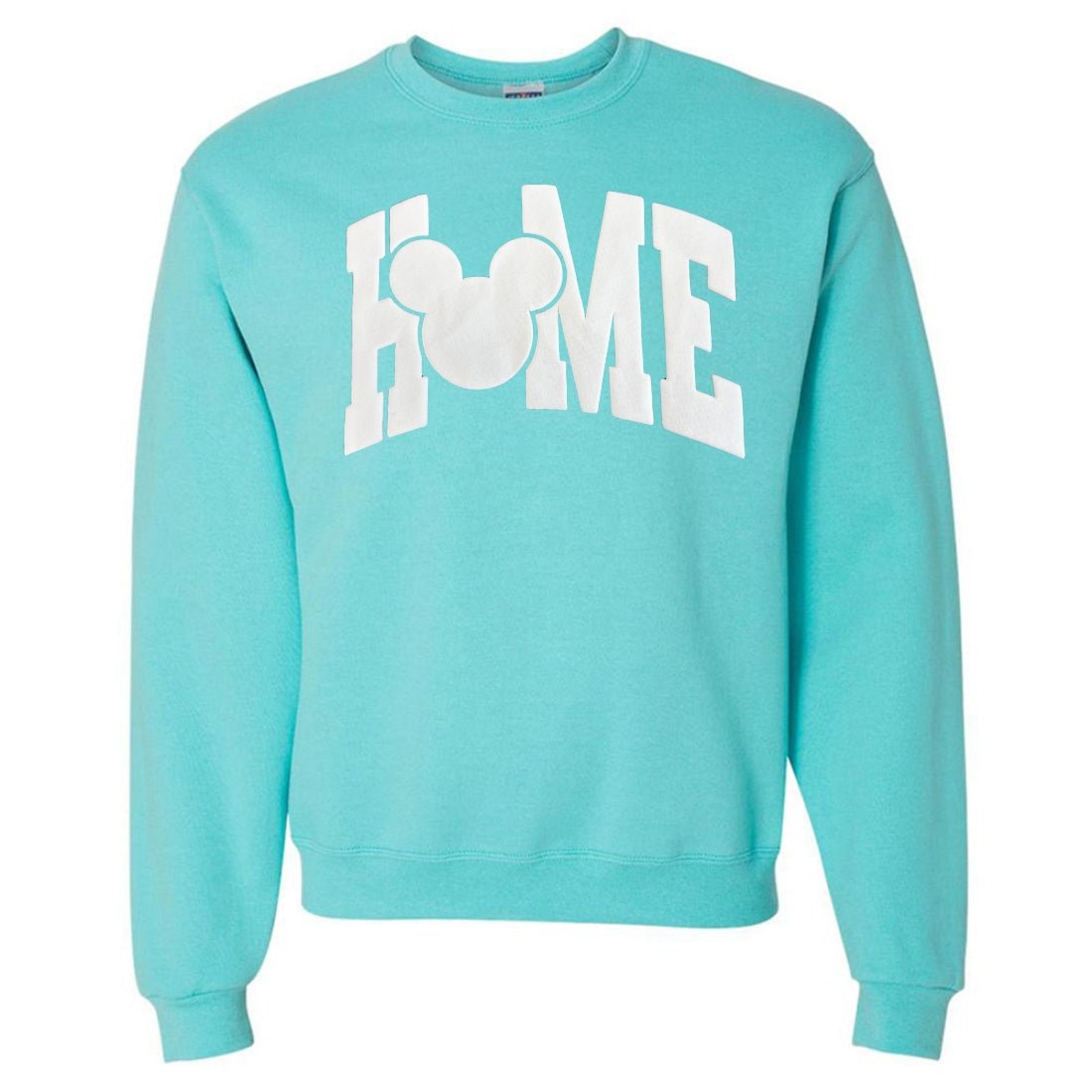PUFF 'Disney is  HOME' Neon Sweatshirt