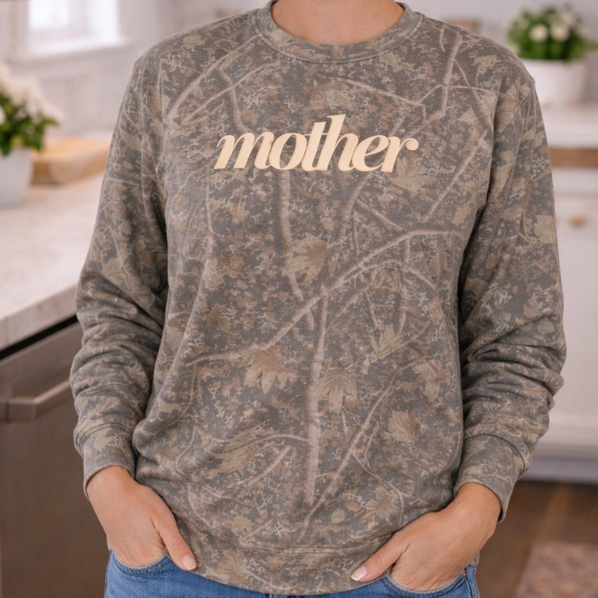 PUFF 'Mother Nature' Camo Hideaway Crewneck