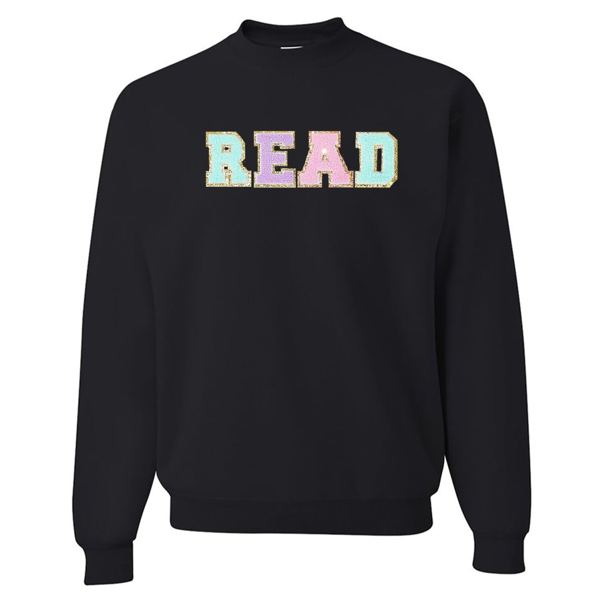 Read Letter Patch Crewneck Sweatshirt