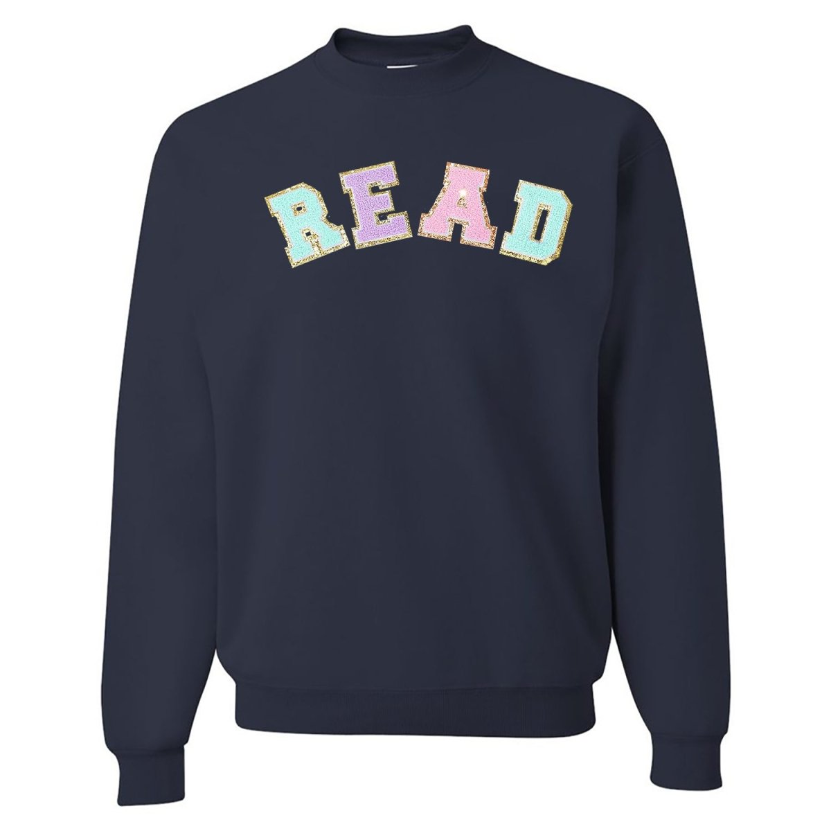 Read Letter Patch Crewneck Sweatshirt