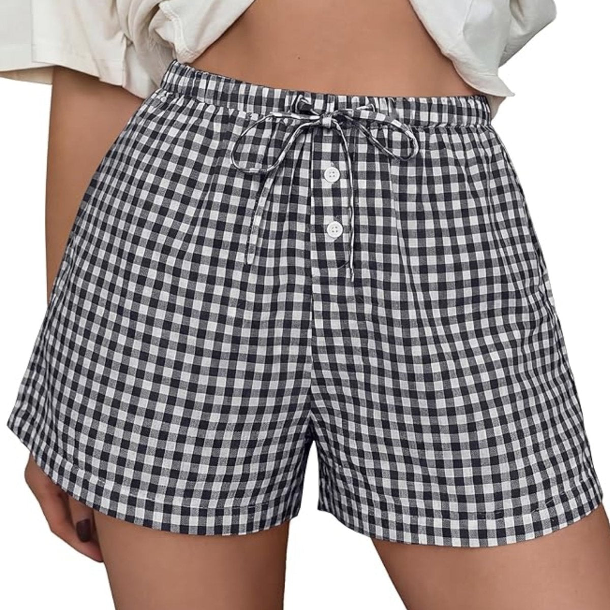 'Slow Sundayzy' Gingham Boxers