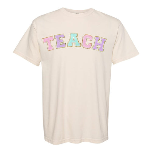'Teach' Letter Patch T-Shirt
