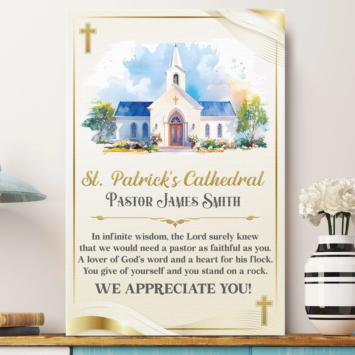 Pastor Appreciation | Personalized Poster/Canvas