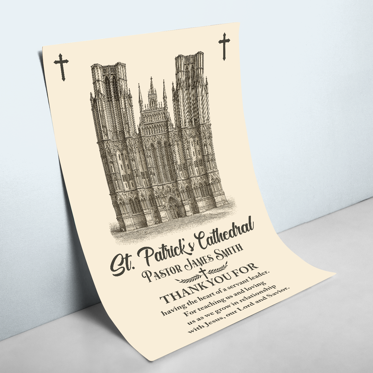 Thank You Pastor | Personalized Poster/Canvas