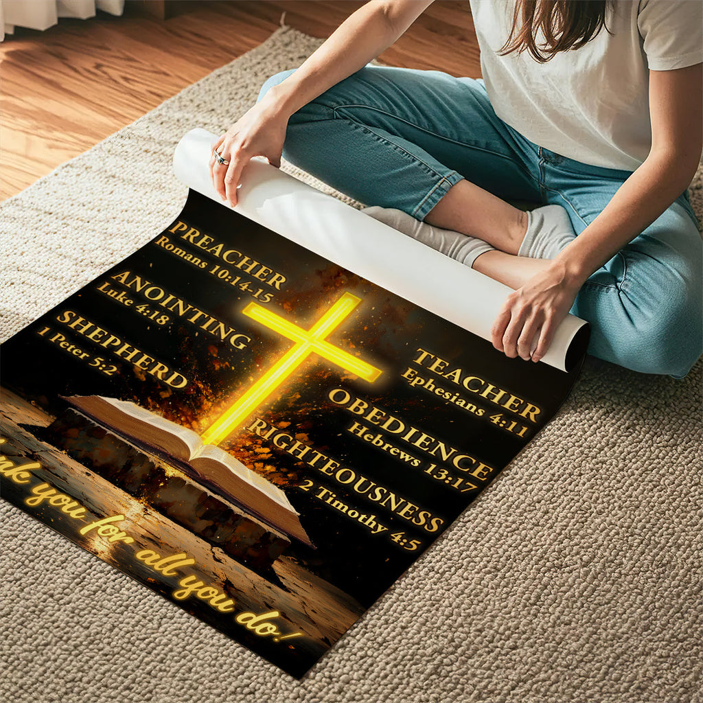 My Preacher, Teacher, & Shepherd | Personalized Poster/Canvas