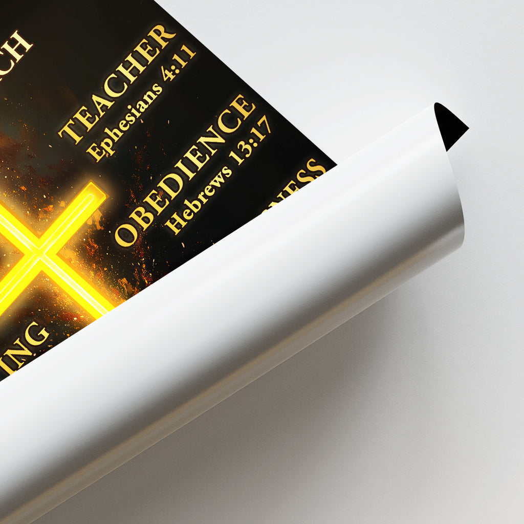 My Preacher, Teacher, & Shepherd | Personalized Poster/Canvas