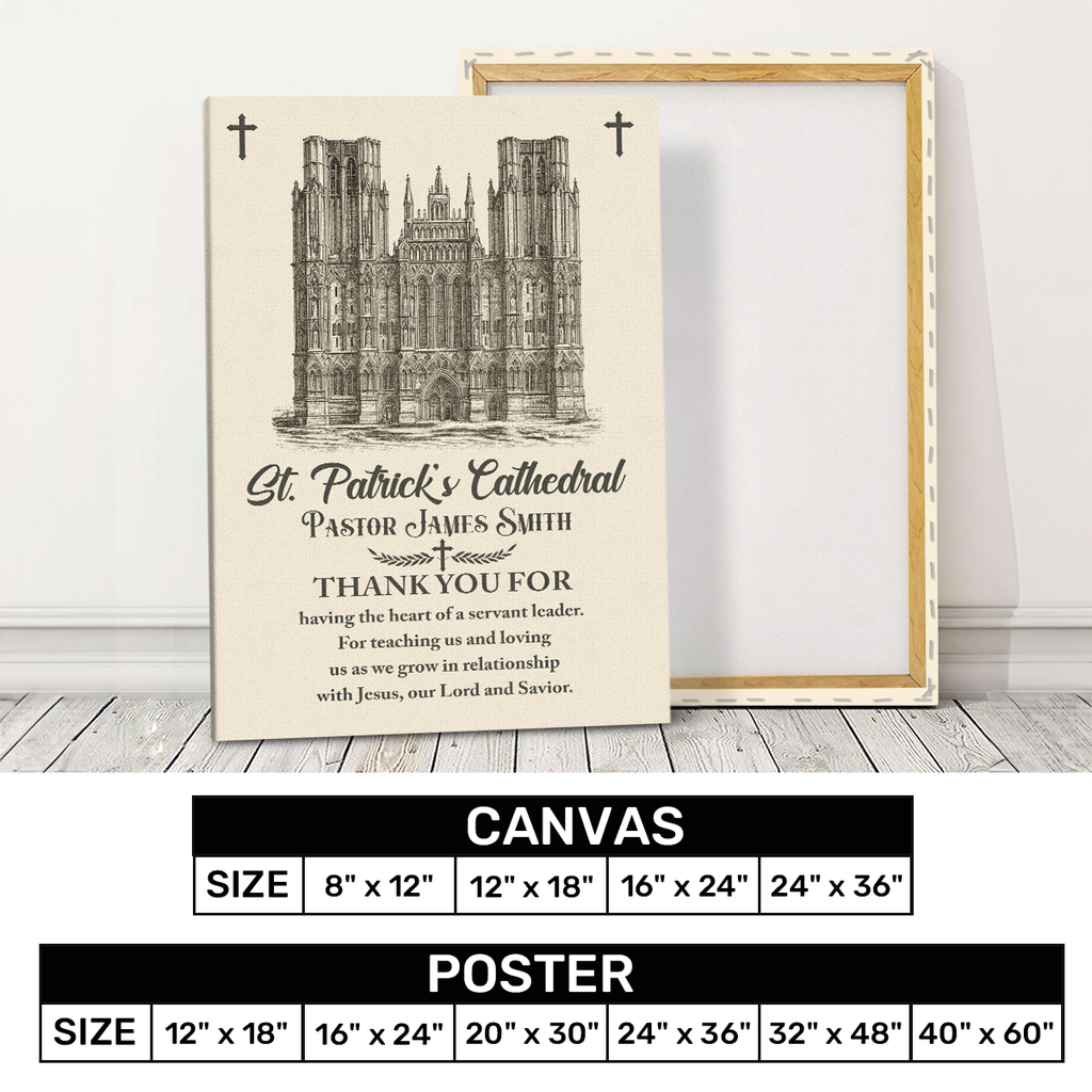 Thank You Pastor | Personalized Poster/Canvas