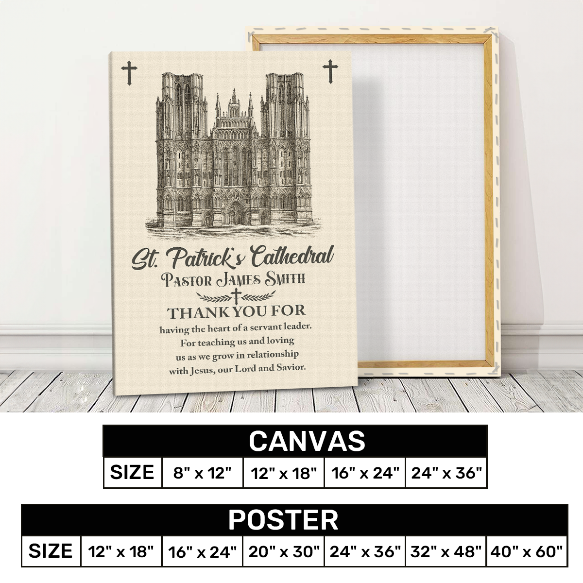 Thank You Pastor | Personalized Poster/Canvas